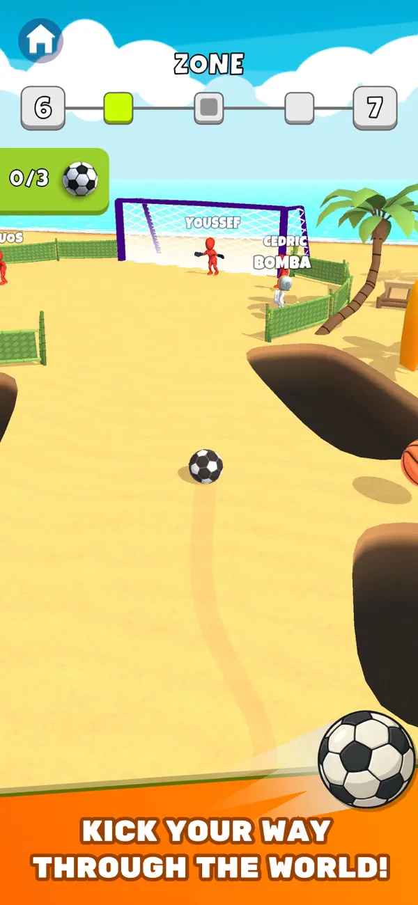 #2. Crazy Kick! Fun Football game (iOS) By: Voodoo