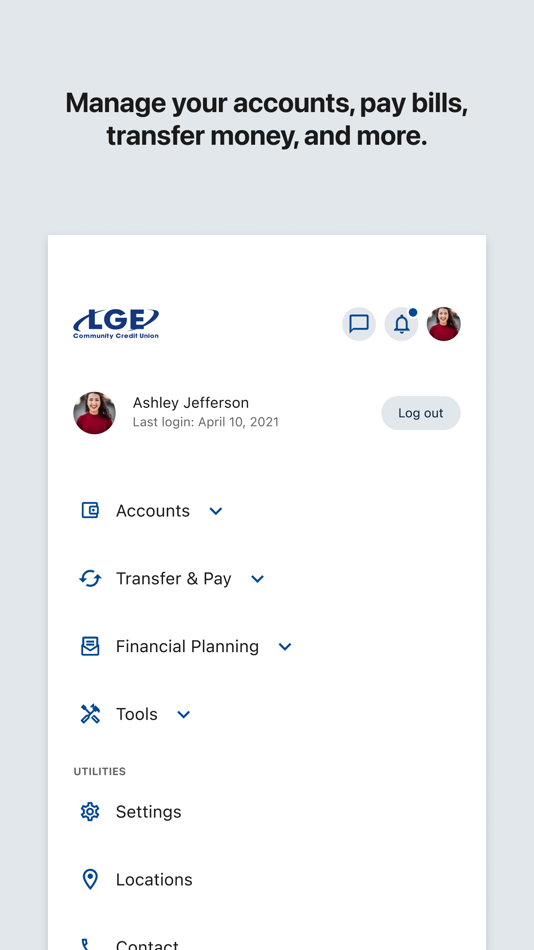 #5. LGE Mobile (iOS) Av: LGE Community Credit Union