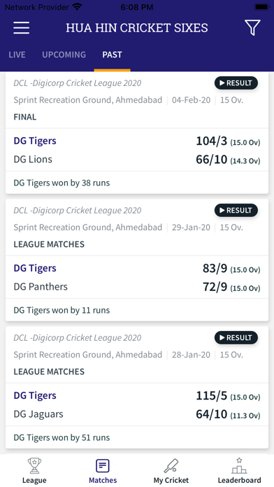 HUA HIN CRICKET SIXES Screenshot