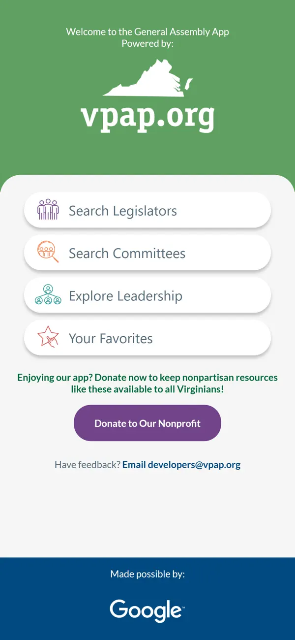 #1. VPAP General Assembly (iOS) Podle: Virginia Public Access Project, Inc.