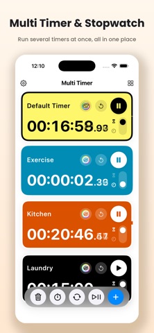 Multi Timer Interval Stopwatch Screenshot 1 of 5