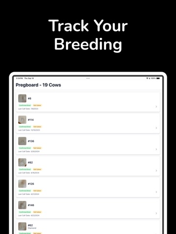 HerdTracker iPad screenshot
