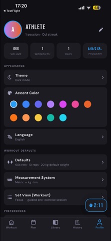 Atheon Workout Tracker Screenshot 10 of 10
