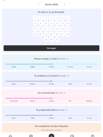 Wenly - Couple period tracker iPad screenshot