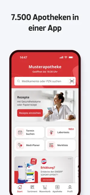 iA.de – E-Rezept & Apotheke iPhone screenshot 1