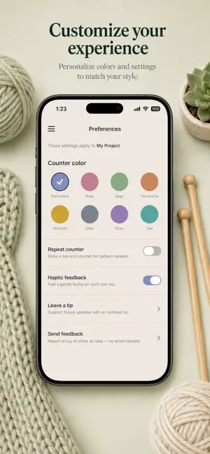 Knit and Crochet Row Counter screenshot 3
