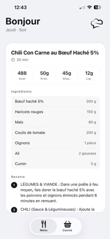 Chef Privé iPhone screenshot