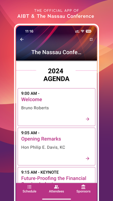 AIBT & The Nassau Conference iPhone screenshot 4 - Reference app