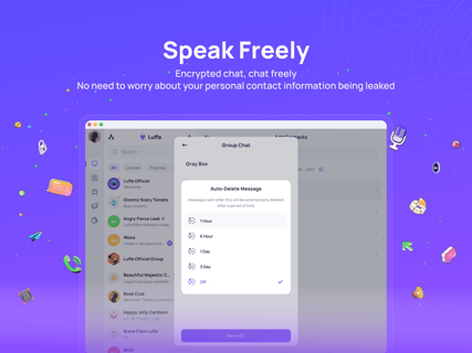 Luffa:Secure Encrypted Chat screenshot 15