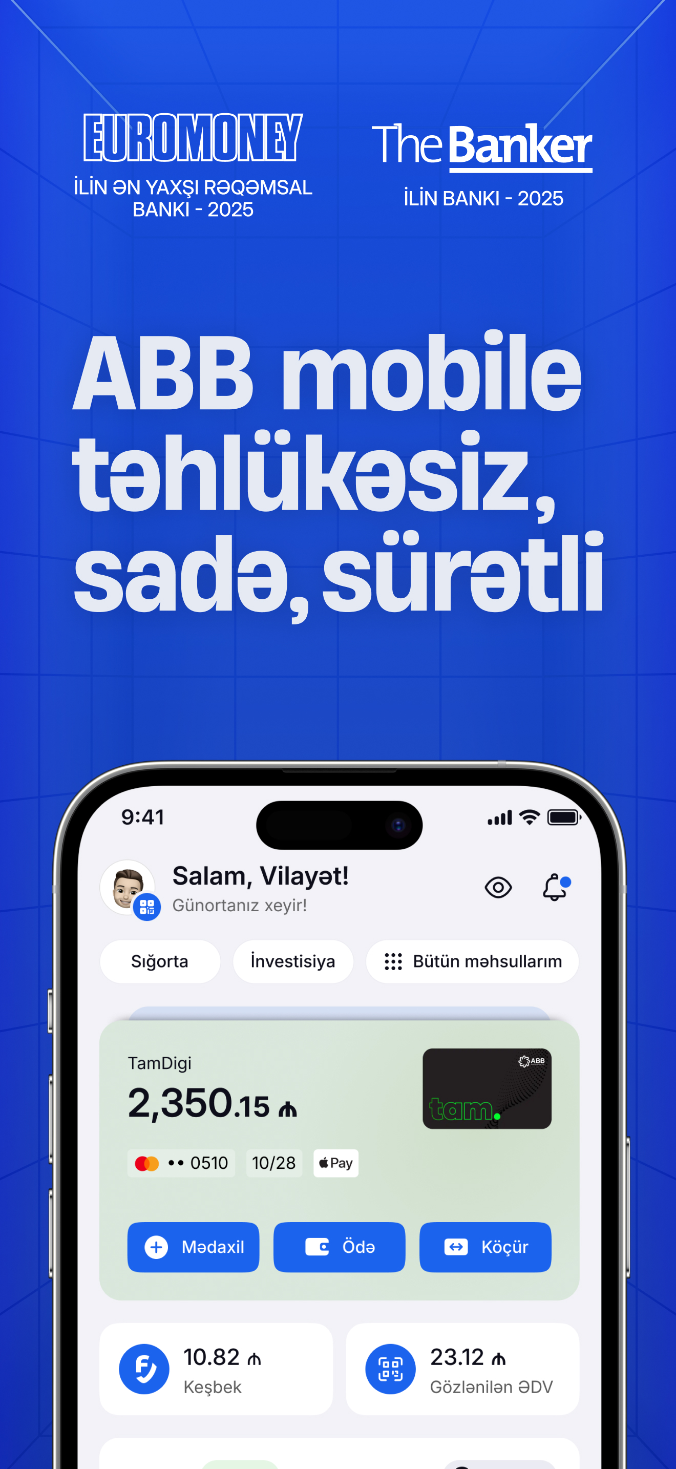 ABB mobile: Təhlükəsiz Bank