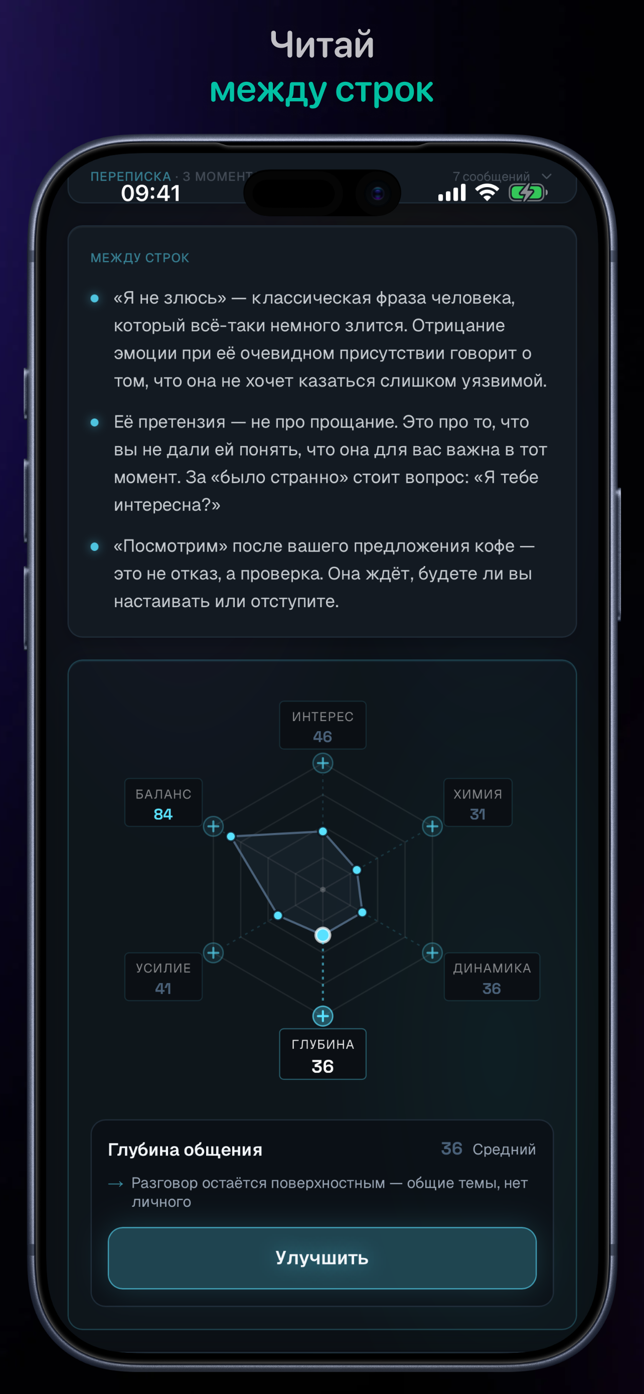 Lynx — анализ переписок screenshot 2