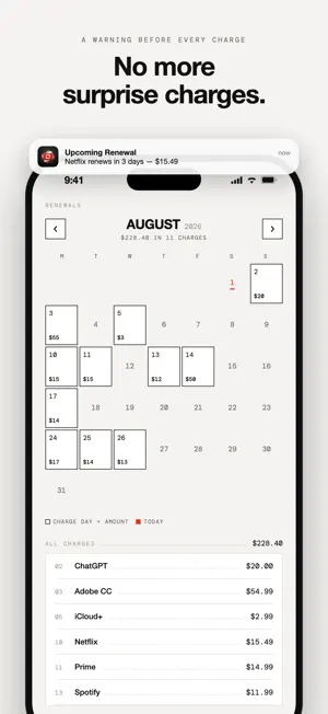 SubTrackr Subscription Manager screenshot 1