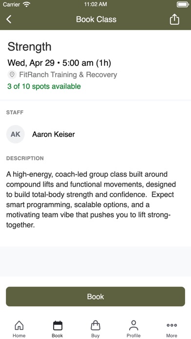 FitRanch Training & Recovery screenshot