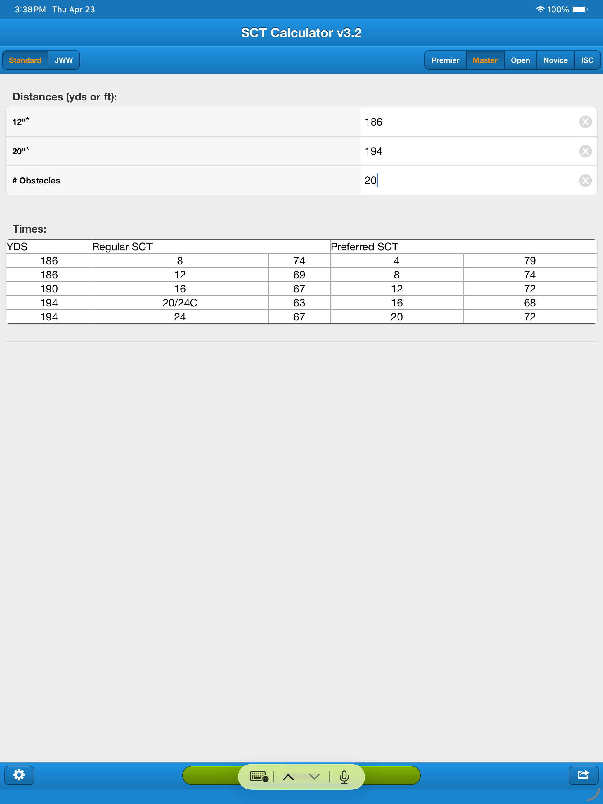 SCT Calculator 3