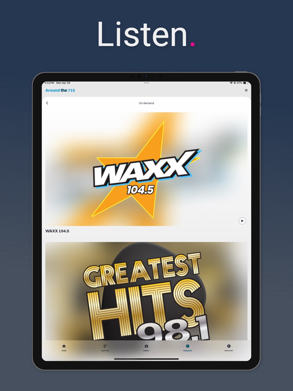 iPad screenshot