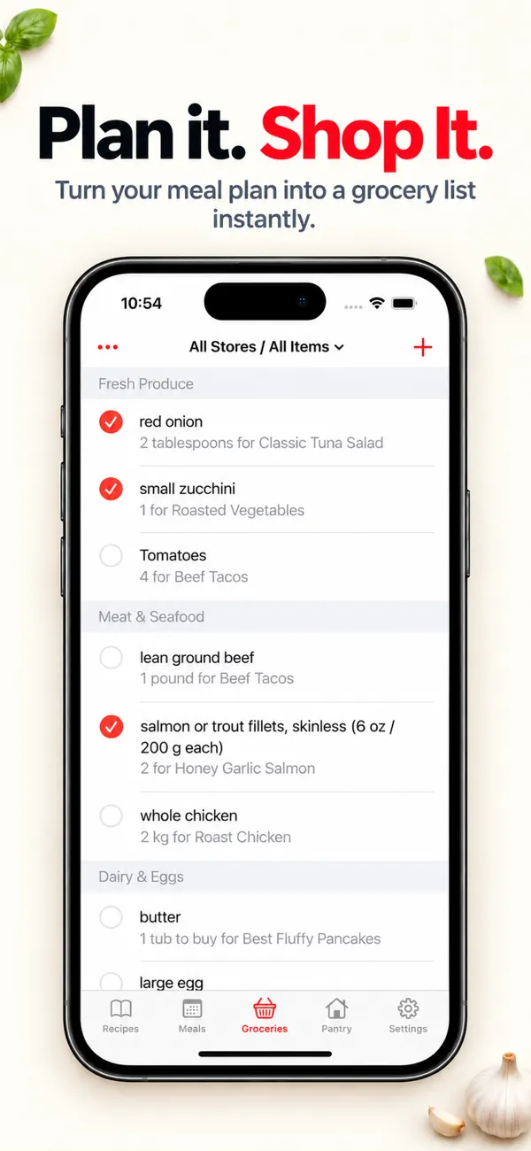 Screenshot #3 pour MealBoard - Meal Planner