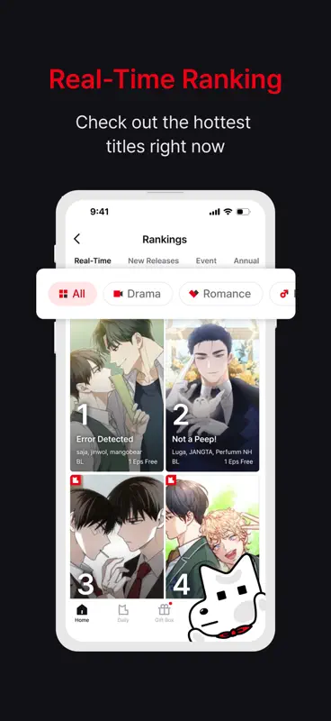 Lezhin Comics-Premium Webtoons screenshot 6 of 6