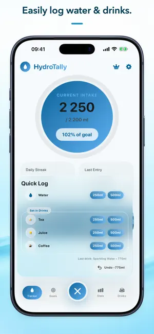 HydroTally: Water Tracker screenshot 1