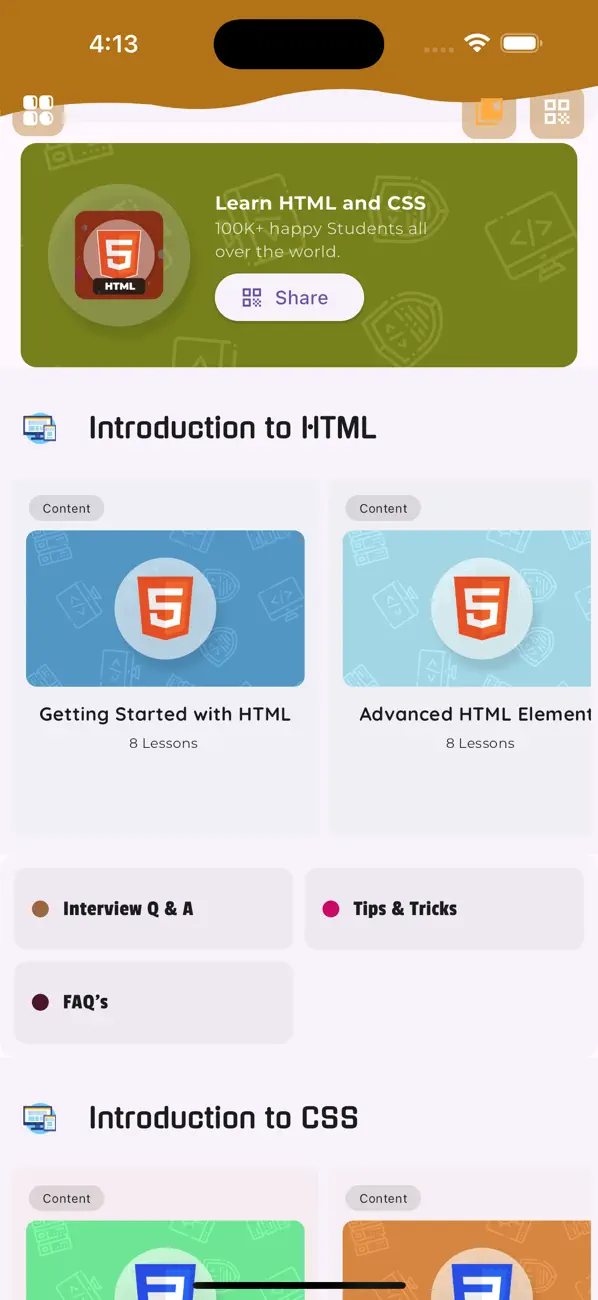 #1. Learn HTML and CSS Coding (iOS) Ved: Muhammad Mubeen