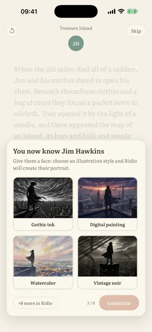 Ridio — AI Illustrated Reader screenshot 3