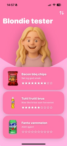 Blondie - Norwegian candy screenshot