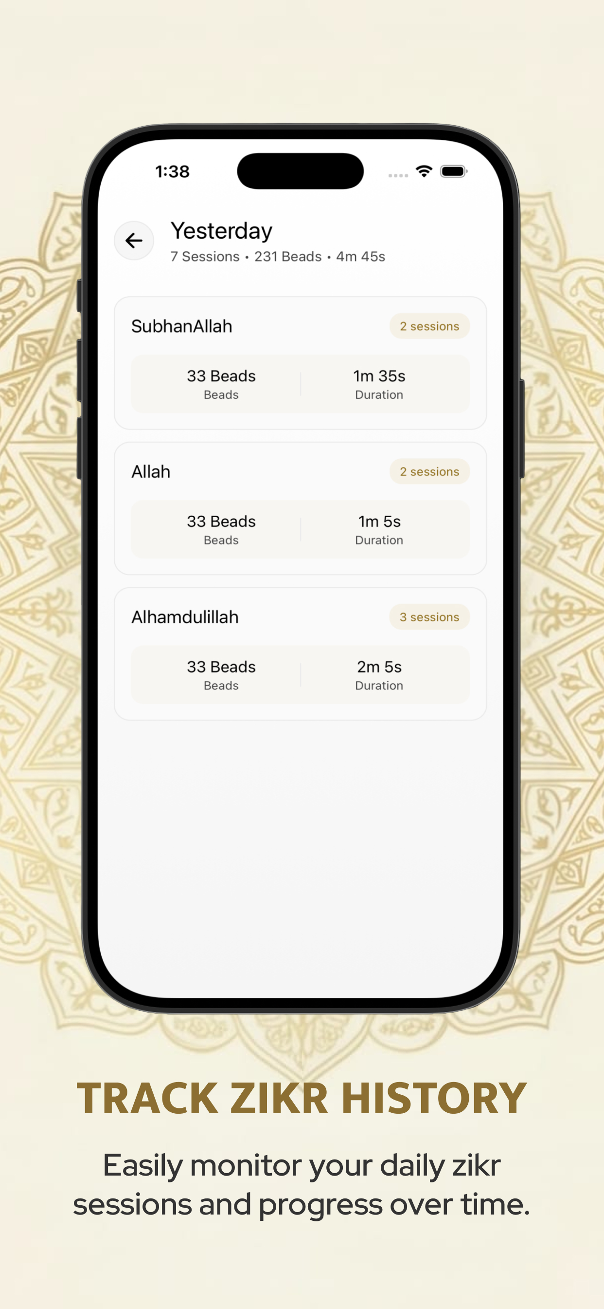 Tasbeeh counter - Noor Tasbeeh