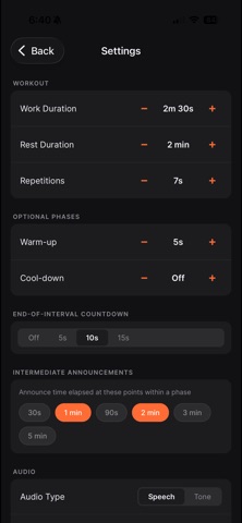 Old-Timer Interval Timer Screenshot 2 of 3