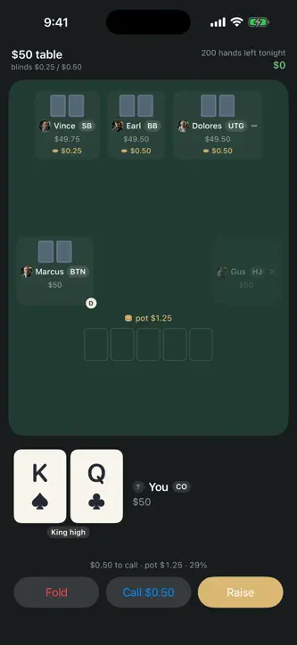 Hold'em Career: Offline Poker screenshot 1
