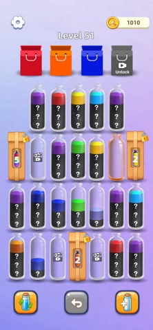Sand Bottle Sort iPhone screenshot