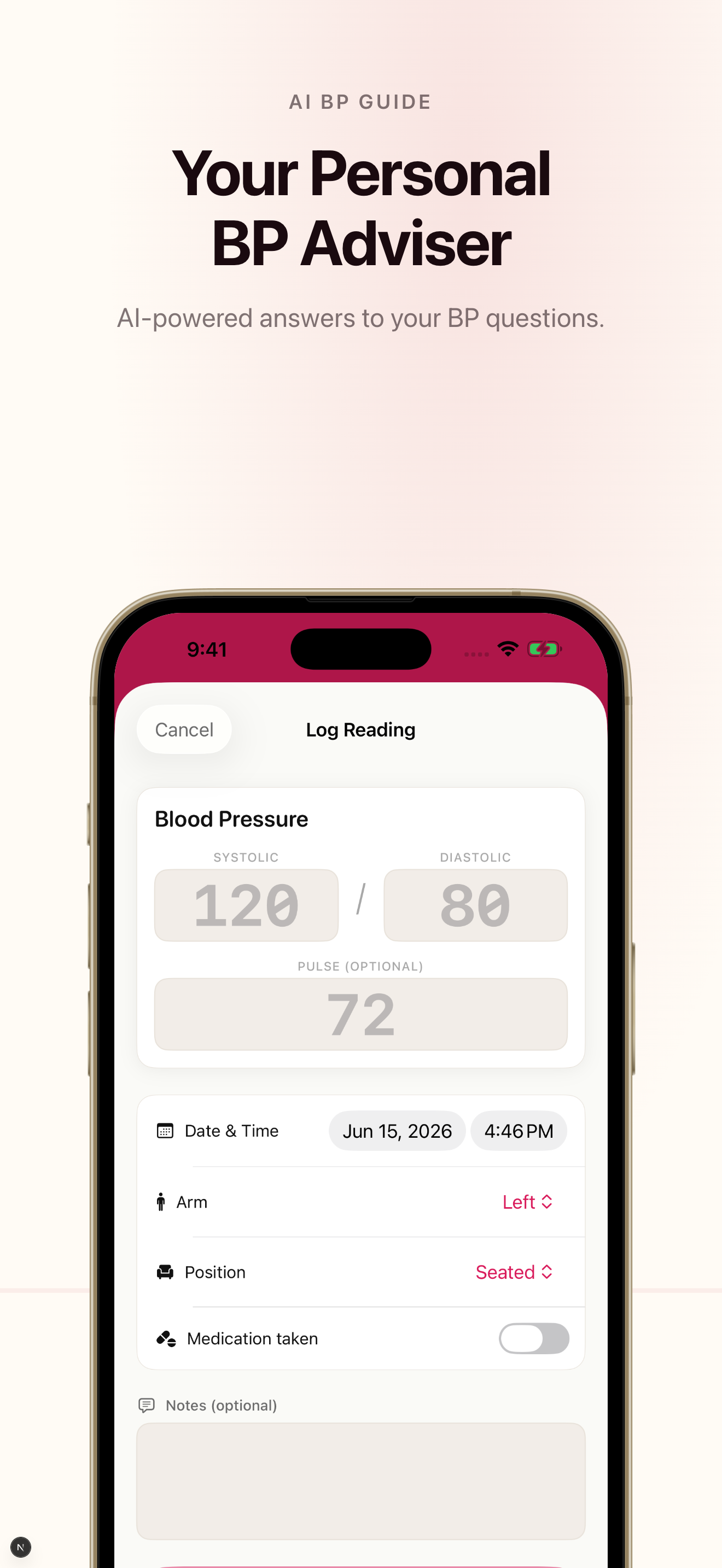 Blood Pressure Tracker - Pulse