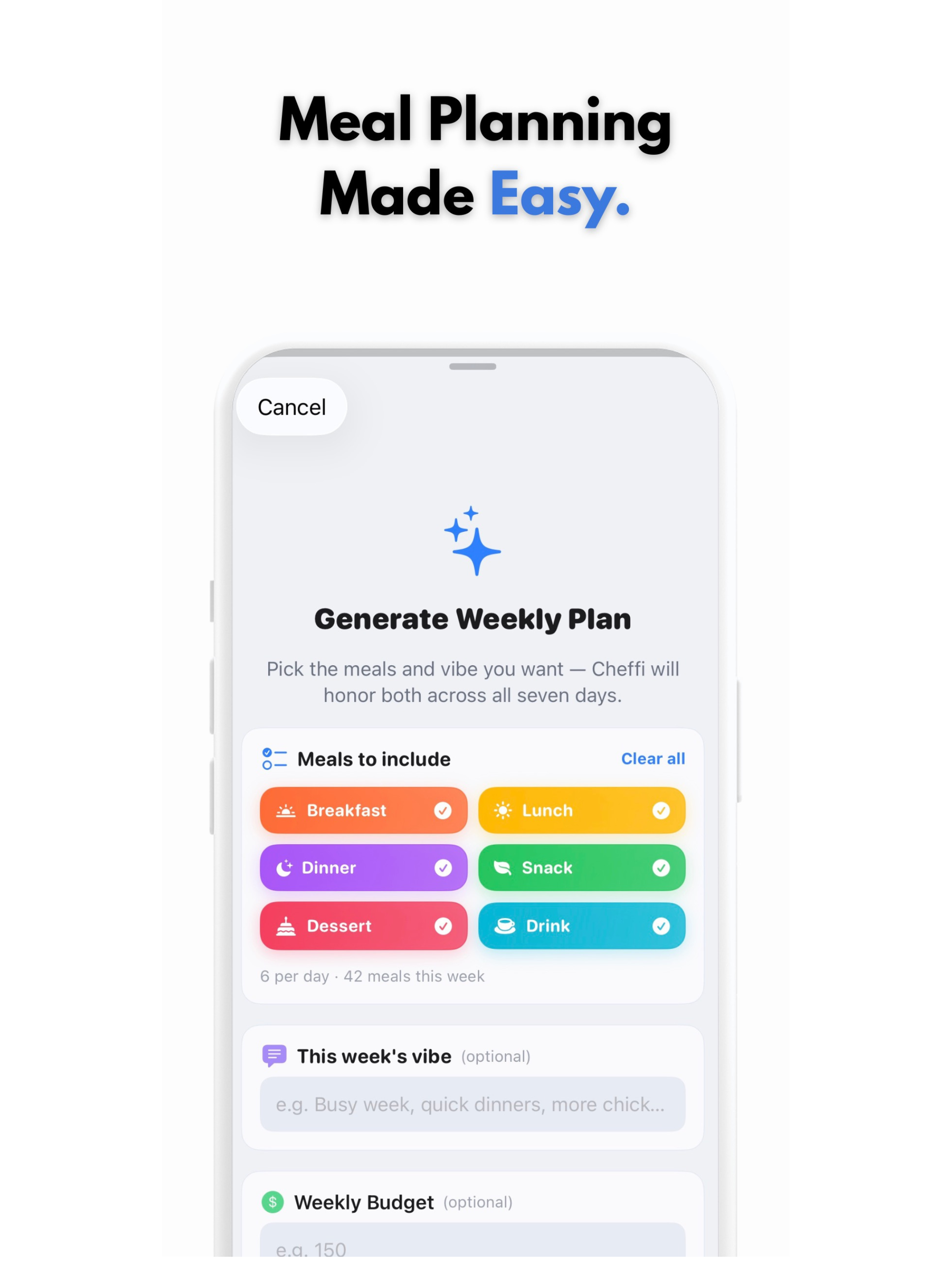Cheffi - Meal Plan Assistant screenshot 9