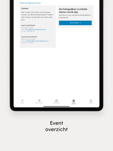 Binnenlands Bestuur Nieuws App iPad screenshot 6
