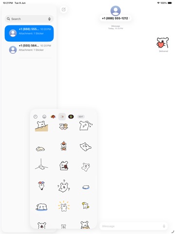 Cute Maltese Puppy Stickers iPad screenshot