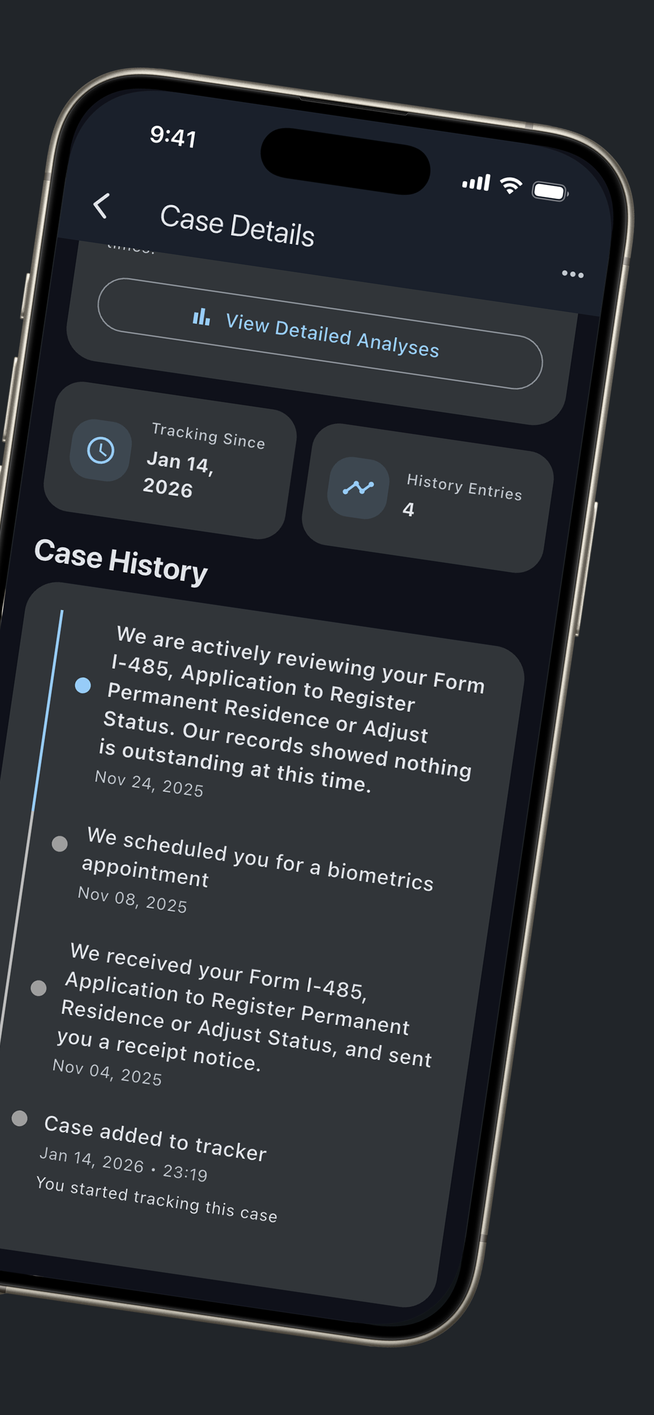 Immigration Case Tracker screenshot 3