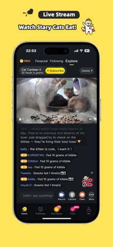 Purrrr-Feed&Rescue Stray Cats iPhone screenshot