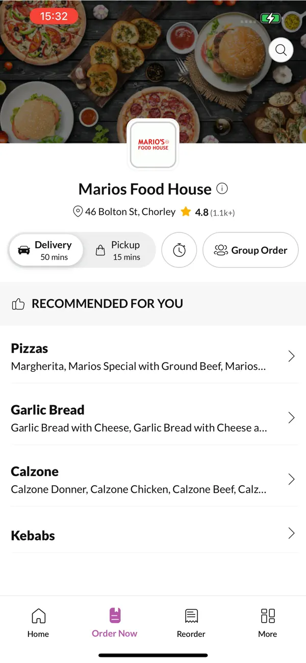 Screenshot #3 pour Marios Food House