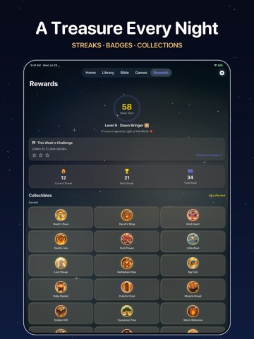 FireFly: Bible Bedtime Stories iPad screenshot