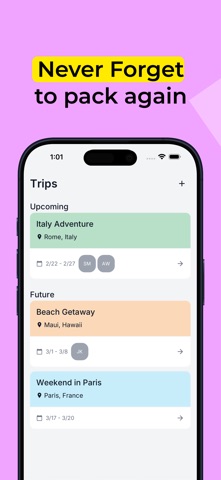 Pack With Me: Packing List Screenshot 1 of 6