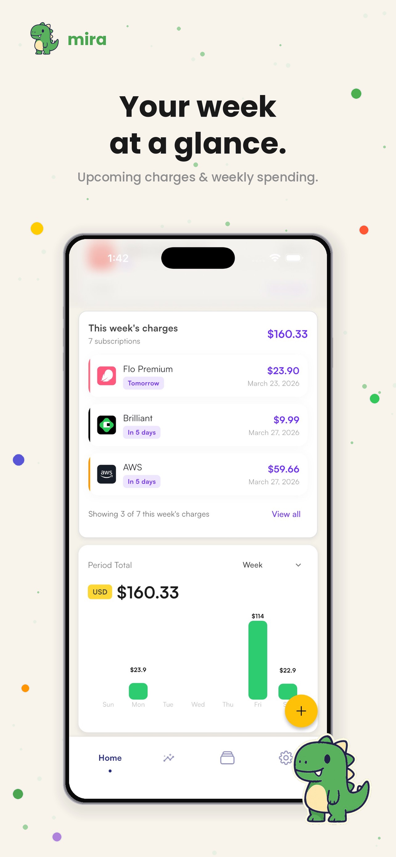 Mira: Subscription Tracker screenshot 3