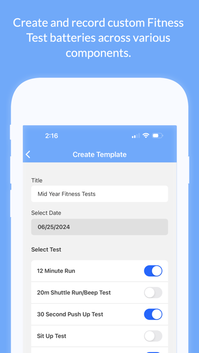Screenshot #2 pour Fitness Tests