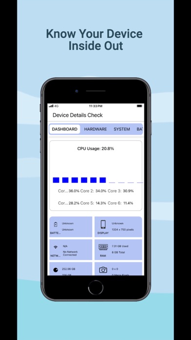 Device info: Mobile Phone Info Screenshot