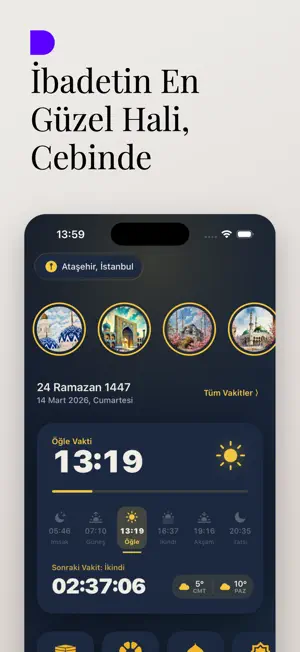 Cuspart: Ezan Vakti & Kıble screenshot 1