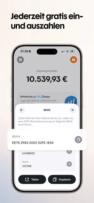 Rebind - Moderne Geldanlage iPhone screenshot 2
