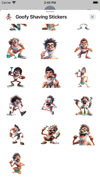 Screenshot #3 pour Goofy Shaving Stickers