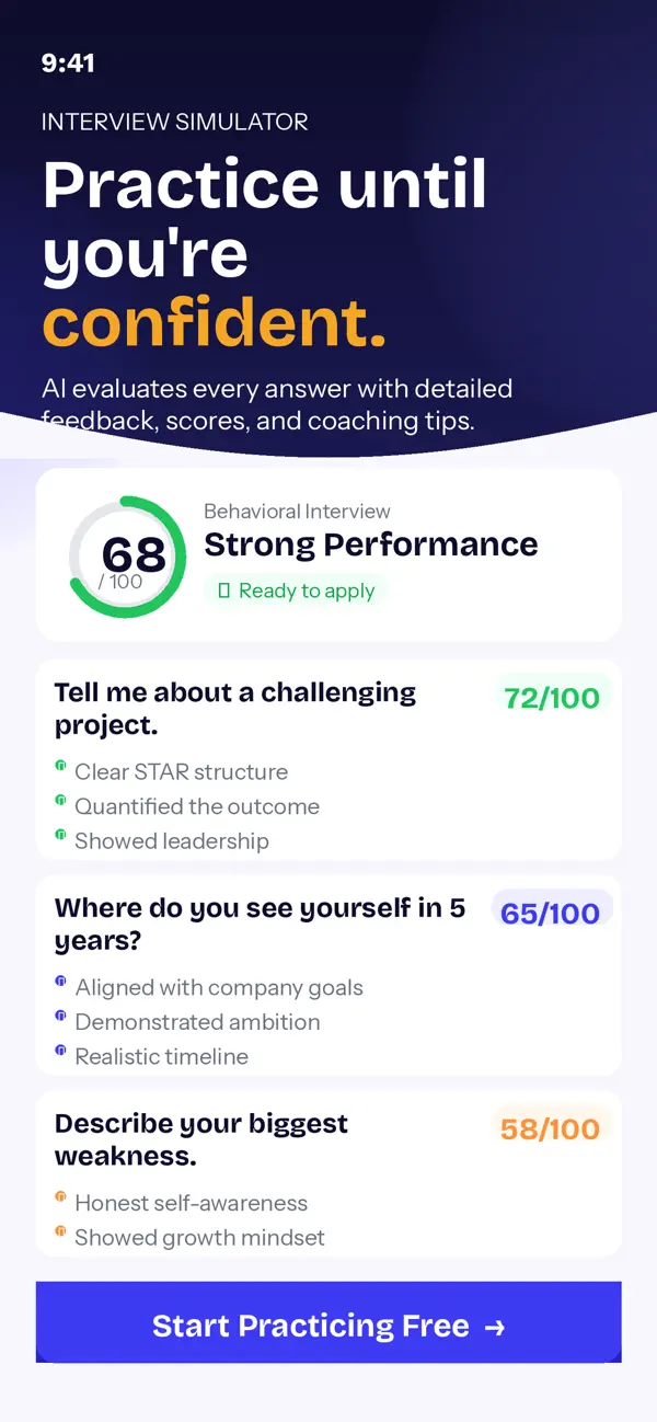 Screenshot #1 pour CareerLeap: AI Job Coach