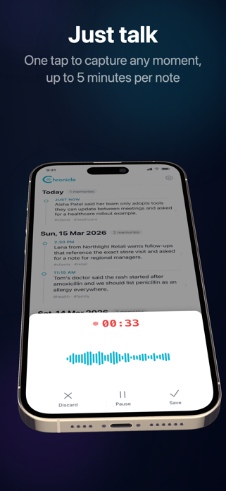 Chronicle: AI Voice Memory Screenshot 2 of 6
