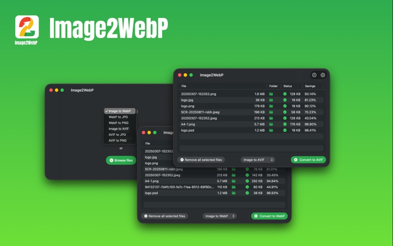 Image2WebP - 图片转换器 screenshot