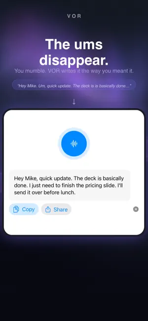 VOR: Voice to Text screenshot 2