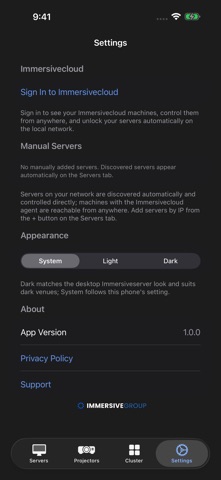 Immersiveserver Remote screenshot