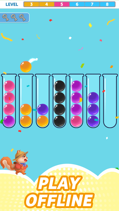 Bubble Sorting: Colorful Ball Screenshot